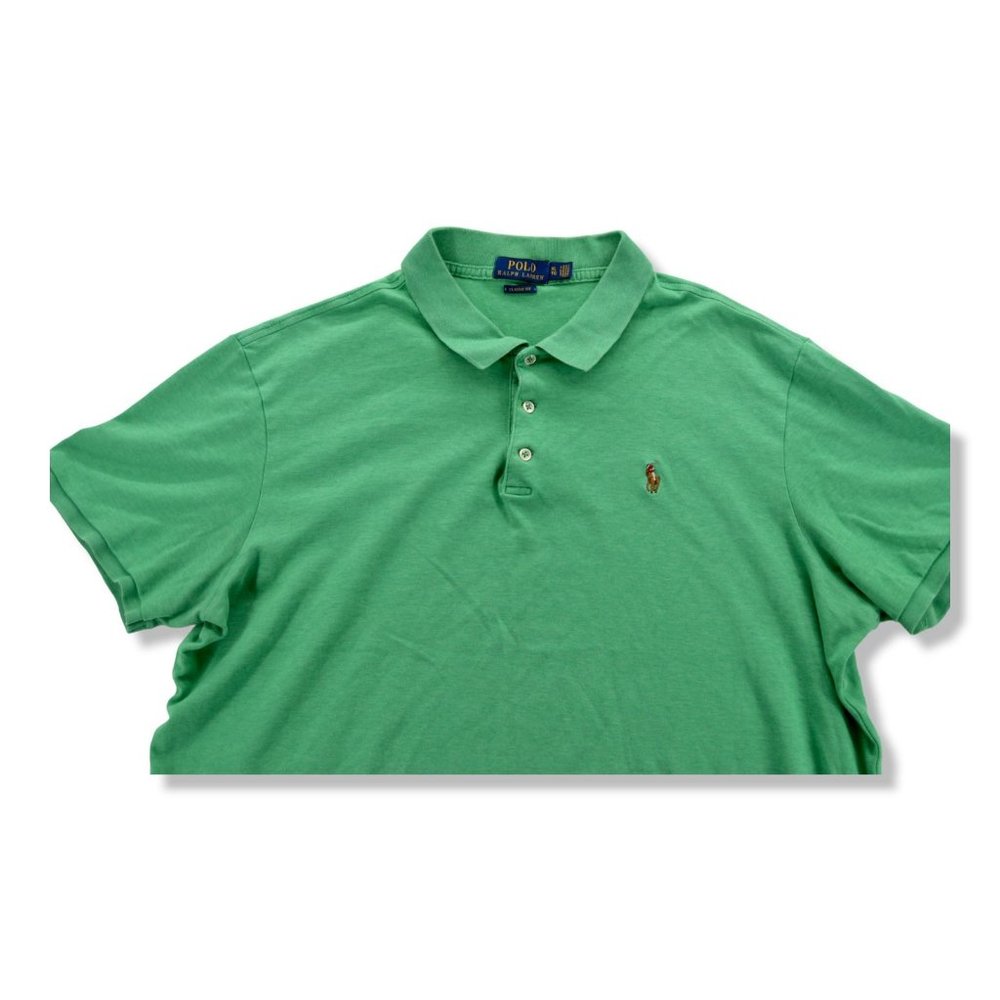 Polo Ralph Lauren‎ | Men's Classic-Fit Soft Cotton Polo Shirt Green | XL - Picture 2 of 4